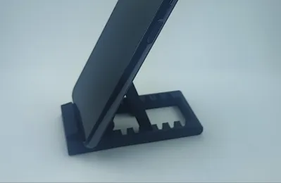 Suporte de tablet cinzento escuro impresso em 3D